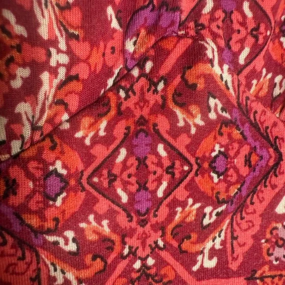 Torrid Medallion Midi Tiered super soft red skater sundress size 2 - Picture 12 of 13